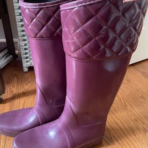 Ladies Hunter Rainboots - Purple Ladies US Size 10